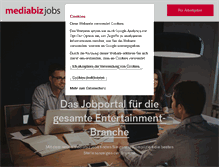 Tablet Screenshot of jobs.mediabiz.de